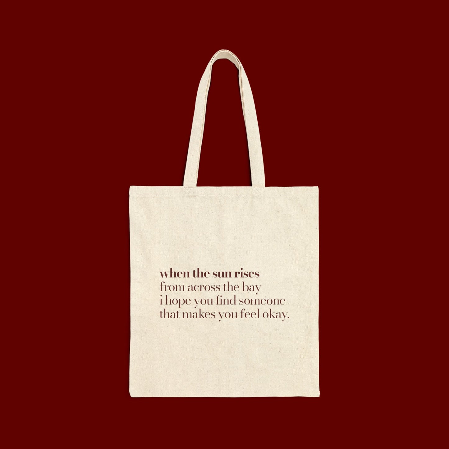SP + When The Sun Rises Chorus Canvas Tote Bag